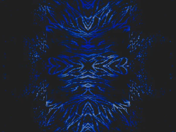 Black Craft Pattern Navy Nature Seamless White Frost Grunge Darkness — Stock Photo, Image