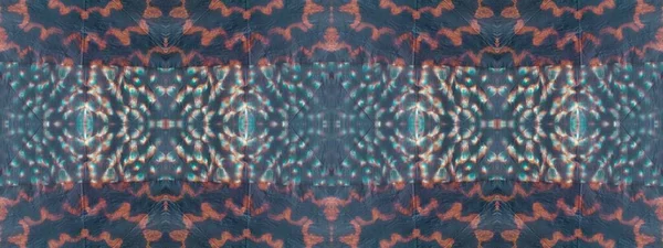 Tie Dye Wash Nahtloser Effekt Moderne Geometrische Stoffflecken Neon Tusche — Stockfoto