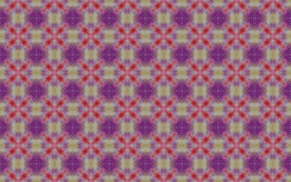 Morocco Geometric Flower Boho Ethnic Batik Tile Colored Oriental Rustic — Stockfoto