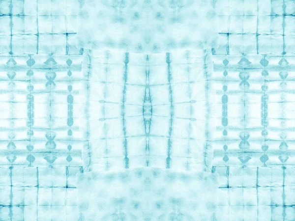 Υφαντική Τέχνη Aqua Geo Turquoise Ακρυλικό Drip Πατς Μελανιού Τέχνη — Φωτογραφία Αρχείου