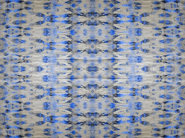 Blauwe Naadloze Mark Art Abstract Abstracte Penseel Tie Dye Stroke — Stockfoto
