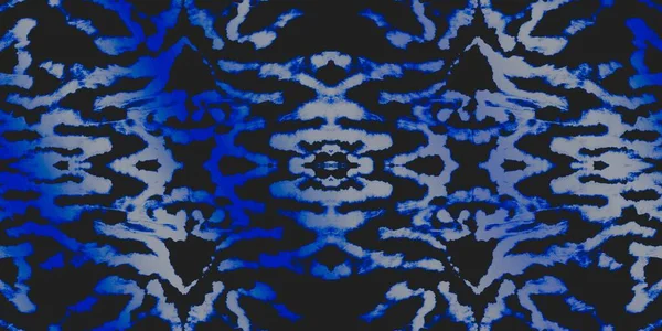 Night Tie Dye Design Eiskaleidoskop Fliese Denim Fleck Dirty Art — Stockfoto