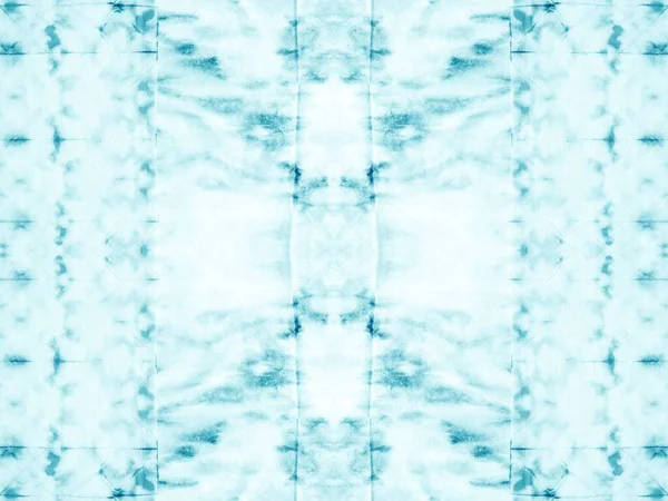 Tie Dye Teal Abstract Flower Підступна Картина Біла Брехня Художня — стокове фото