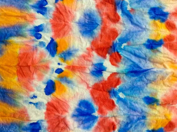 Kolorowa Faktura Akwareli Barwnik Tye Drop Mokry Kolorowy Wydruk Abstrakcyjny — Zdjęcie stockowe