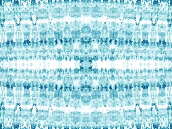 Teal Tie Dye Canvas Marca Abstrata Hortelã Textura Arte Azul — Fotografia de Stock