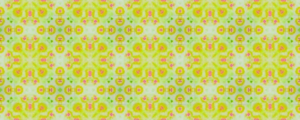 Indonesian Geometric Pattern Print Floral Flower Floor Colored Abstract Floral — Fotografia de Stock