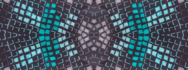 Geo Multi Color Tye Dye Mark Floral Geometric Cloth Pattern — Stockfoto