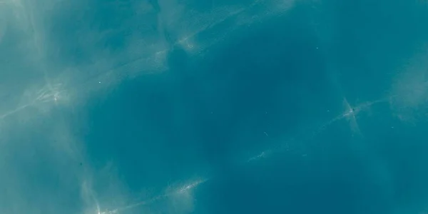 Blue Sea Surface Silver Wash Background Lichid Aqua Ocean Banner — Fotografie, imagine de stoc