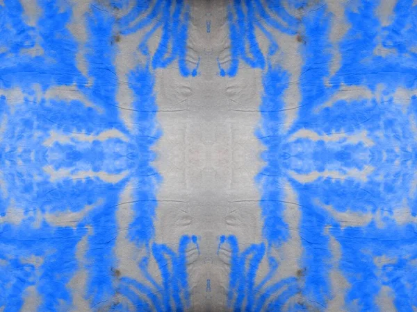 Gray Seamless Mark Art Geometric Shibori Blob Blue Stripe Grunge — Stock Photo, Image