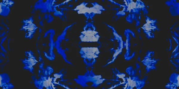 Night Tie Dye Design Blue Endless Ornament Denim Light Grunge — Stockfoto