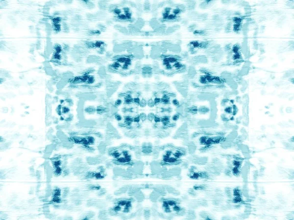 Tie Dye Aqua Abstrato Blotch Aqua Seamless Mark Ponto Turquesa — Fotografia de Stock