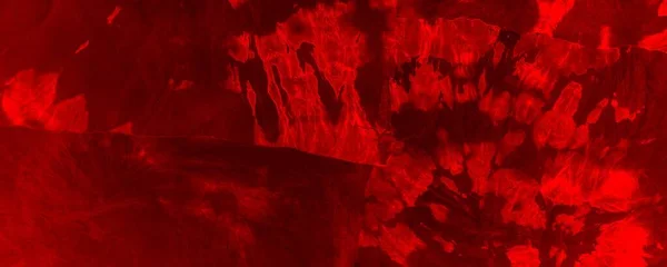 Red Dark Tie Dye Banner Red Hell Organic Splash Red — 图库照片