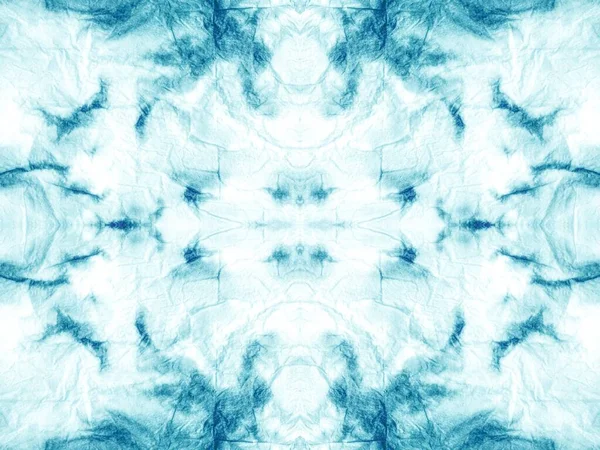 Blue Abstract Spot Tie Dye Wash Flor Sin Costura Cepillo —  Fotos de Stock