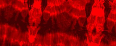 Red Neon Tie Dye Banner. Red Warm Tye Die Grunge. Art Abstract Brush. Plain Spiritual Spatter. Empty Abstract Mark. Nature Psychedelic Backdrop. Tiedye Halloween Design. Red Background Illustration