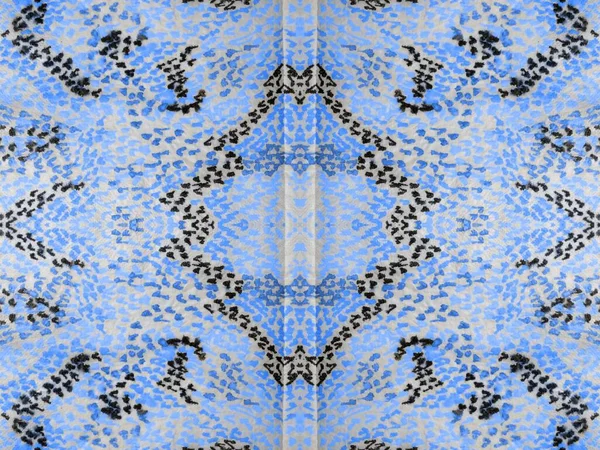 Blauwe Naadloze Mark Geo Kleurrijke Abstracte Print Gray Tie Dye — Stockfoto
