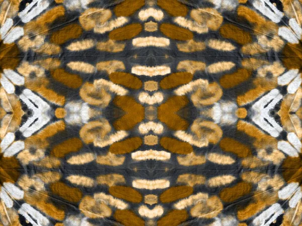 Line Abstract Gold Tiedye Geometric Brown Splotch Wet Geometric Tie — Foto Stock