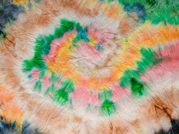Vír Spirálové Barvy Multibarevný Vzor Tiedye Kruhový Tisk Spirálová Košile — Stock fotografie
