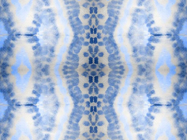 Blue Seamless Spot Tintenfarbenform Farbverlauf Abstrakter Fleck Tie Dye Wash — Stockfoto