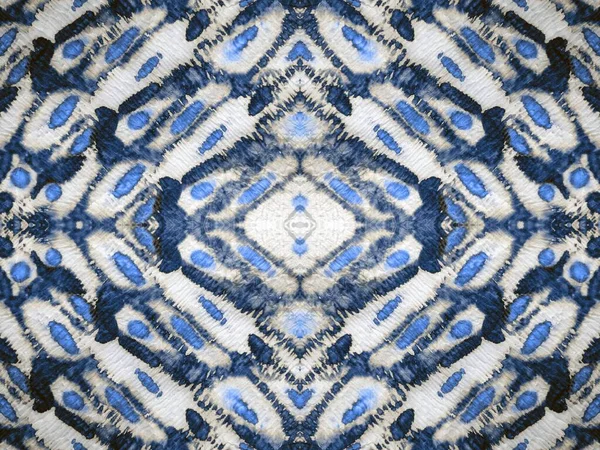 Tvätta Abstract Spot Line Stripe Grunge Konstgeometrisk Akrylkruka Blåa Sömlös — Stockfoto
