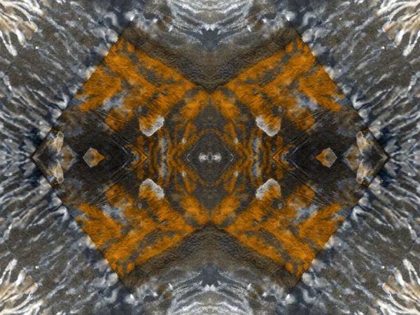 Abstrakt Merke Kunstfargeplasteret Orange Patchwork Cloth Pattern Blekket Sømløs Flekk – stockfoto