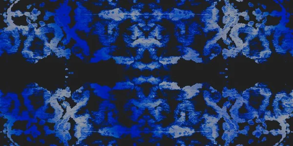 White Tie Dye Stripes Ornamento Espacial Azul Black Snowy Dirty — Fotografia de Stock
