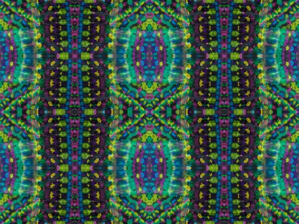 Neon Tie Dye Grunge Kunst Patchwork Stropdas Die Blob Inktstreep — Stockfoto