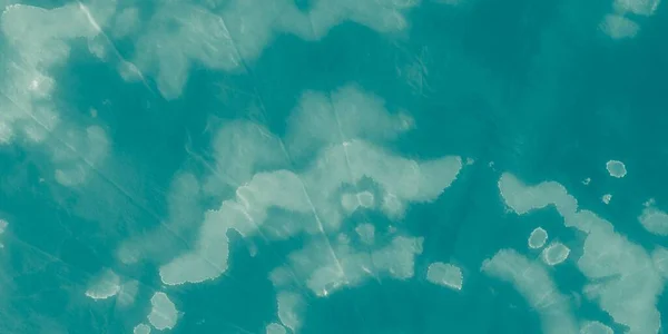 Corante Gravata Azul Pincel Oceânico Abstrato Cyan Aqua Padrão Água — Fotografia de Stock