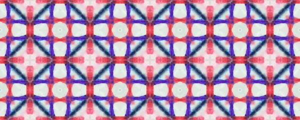 Traditional Geometric Pattern Tile Ornate Geometric Flower Print Indian Endless — 스톡 사진