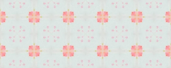 Uzbekistan Geometric Flower Floor Indian Geometric Batik Print Tribal Floral — ストック写真
