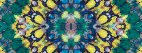 Tie Dye Yumuşak Soyut Çiçek Art Multi Renkli Drip Mürekkep — Stok fotoğraf
