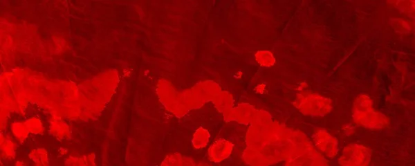 Red Neon Tie Dye Banner Red Dyed Brushed Horror Art — Stock fotografie