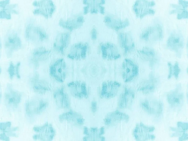 Geo Teal Kolor Shibori Blob Powtarzam Aqua Tie Dye Mokry — Zdjęcie stockowe