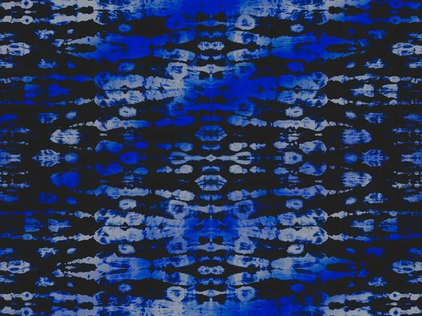 Denim Nyakkendőfesték Design Arany Ismétlődő Csíkok Fehér Fényeffektus Grunge Kék — Stock Fotó