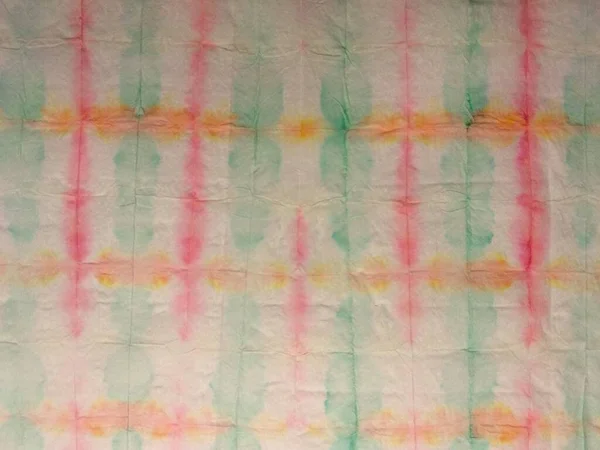 Tie Dye Line Gradient Aquarell Blauer Streifen Gefärbt Aquarell Textur — Stockfoto