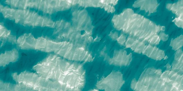 Arte Sucio Azul Patrón Agua Pintura Argent Bright Abstract Ocean — Foto de Stock