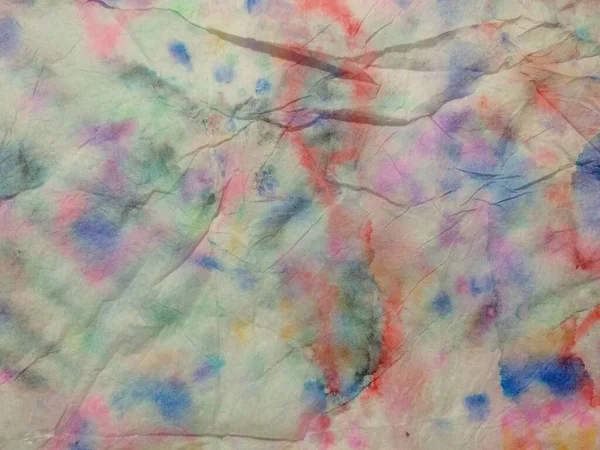 Renkli Çoklu Renkli Doku Pastel Kravat Boyası Islak Gradyan Soyut — Stok fotoğraf