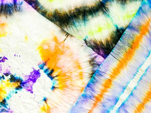 Tie Dye Line Gradient Aquarell Tie Dye Effect Pattern Ethnic — Stockfoto