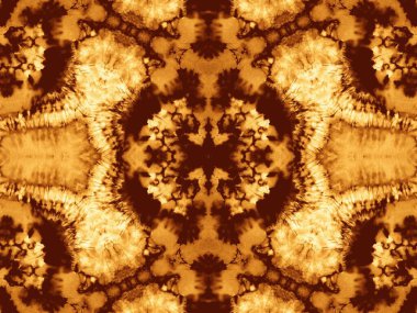 Kahverengi döşeme. Yıkanmış kravat boyası. Altın Soyut Kova. Yanmış Kova dokusu. Hayvan fırçası dokusu. Ochre boya fırçası sanatı. Bokeh Petrol Fırçası. Parlak Boyalı Kirli Sanat.