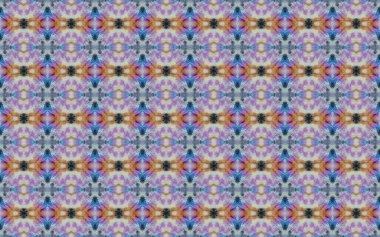 Oriental Geometric Flower Tile. Ornate Quatrefoil Texture. Turkish Geometric Pattern Floor. Ethnic Batik Print. Colored Watercolor Endless Print. Tribal Rustic Boho Design. Colored Floral Boho.