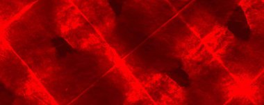 Red Dark Tie Dye Banner. Red Hand Brushed Poster. Dirty Gradient Dirt. Empty Spiritual Textile. Tiedye Halloween Design. Hot Abstract China. Red Bloodstain Illustration Ornate Psychedelic Violence.