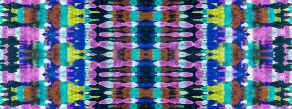 Вимити Абстрактний Знак Чорнильна Пляма Водою Geo Multi Color Shibori — стокове фото
