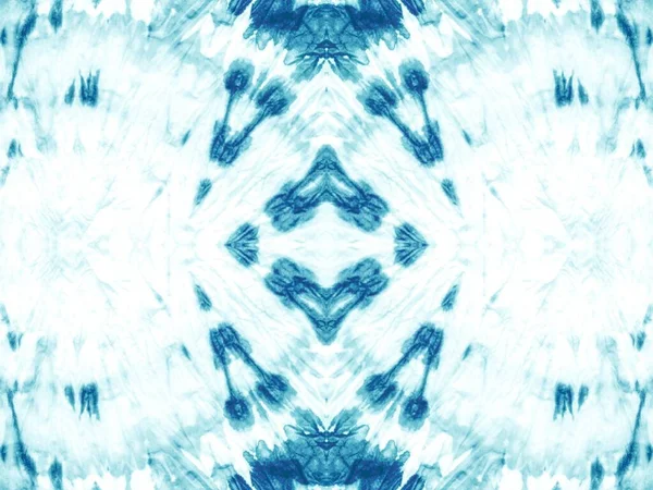 Τιλ Τάι Ντάι Επαναλαμβάνω Υγρό Aquamarine Πολύχρωμο Blob Μπλε Μοτίβο — Φωτογραφία Αρχείου
