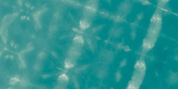 蓝色的领带染料 天真无邪Argent Bright Light 水的结构 液态水Teal Aqua 白海背景 蓝色清洁背景 海洋之光 — 图库照片