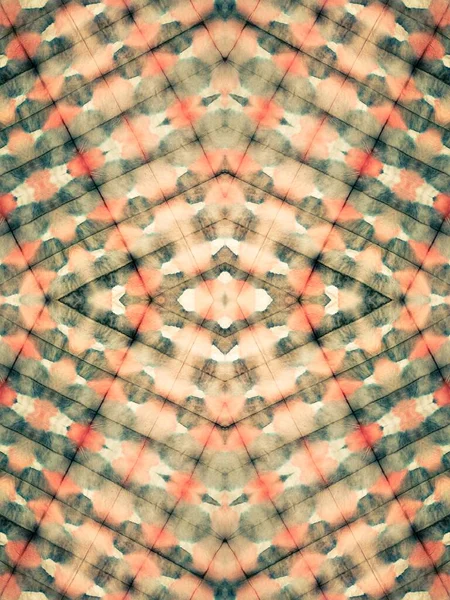 Pastellernas Geometriska Prydnad Utsmyckad Akvarellfärg Grå Konstnärlig Canva Vit Tvättad — Stockfoto