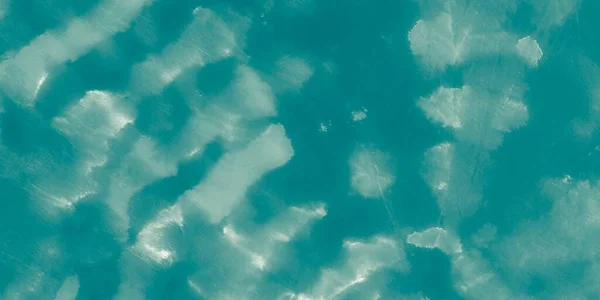 Arte Suja Azul Escova Água Abstrata Padrão Mar Branco Aquarela — Fotografia de Stock