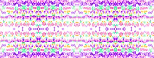 Inktkleur Vlek Rainbow Soft Naadloze Natuur Lijn Tie Dye Canvas — Stockfoto