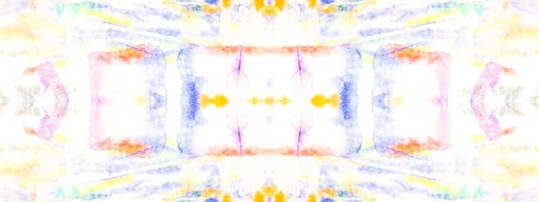 Шаблон Стирки Точек Тидже Акварель Белая Текстура Rainbow Boho Abstract — стоковое фото