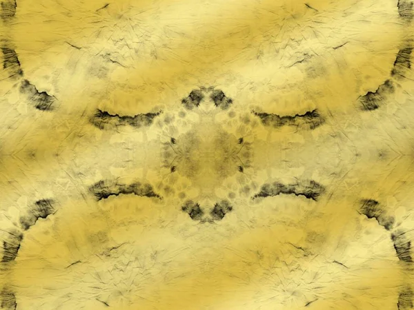 Abstract Seamless Foil Geo Black Color Tye Die Gold Wash — Fotografia de Stock