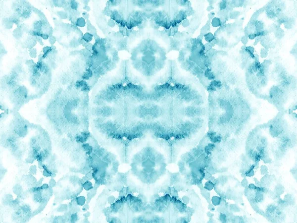 Tie Dye Blue Seamless Repeat Ink Abstract Seamless Spill Mint — Photo