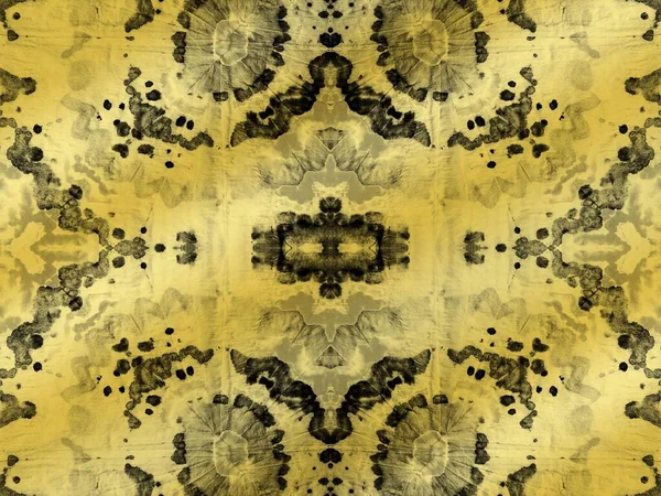 Abstrakter Nahtloser Spot Dark Ink Hintergrundtextur Kunst Rauer Form Goldene — Stockfoto